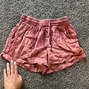 Peach flowy forever 21 shorts